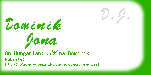 dominik jona business card